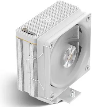Iota A40 CPU Air Cooler Single Tower CPU Cooler with Digital Display,4 Heat Pipes,Silent 120mm FDB Fan,High Efficiency Radiator,CPU Cooling Fan for AMD AM4/AM5,Intel LGA 115X/1200/1700/1851,WH