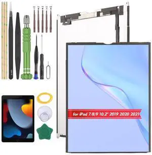 for iPad 7th 8th 9th Gen 10.2'' LCD Display Replacement for iPad A2197 A2198 A2200 A2270 A2428 A2429 A2430 A2602 A2603 A2604 A2605 Screen Assembly Repair Kit(Not Include Touch Screen)