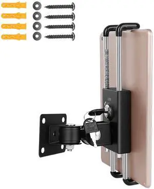 GSRUAN Lockable Tablet Wall Mount, Anti-Theft Tablet Holder for Shopping Malls for 7"-12.9", for Shopping Malls, Offices, Exhibition Halls, Conference Rooms