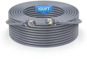 OVJKCVS Starlink Gen 3 Cable  100Ft/30M CAT 6, 26AWG, EMI Shielded Ethernet Cable for Starlink, High-Speed Connection, Compatible with Starlink Gen 3 & Mini  Perfect for Starlink Accessories