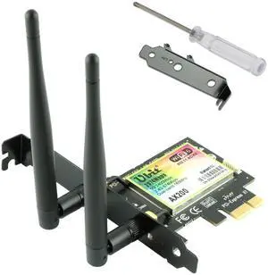 Ubit Gigabit PCIe WiFi 6 Bluetooth 5.2 Card, 802.11 AX Superspeed 2974Mbps, PCIe Wireless Dual-Band 5GHz, 2.4GHz Network Card, MU-MIMO, OFDMA, Ultra-Low Latency, PCI-E WiFi 6 Adapter for PC