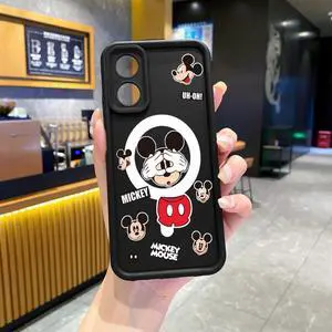 Case For OPPO A58 4G Funny Shinning Mickey Mouse Full Protective Phone Case Anti Drop Cover