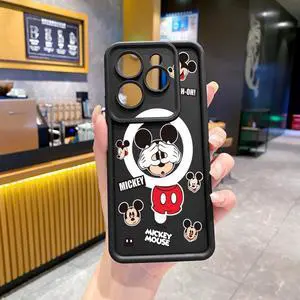Case For Infinix Hot 40i Funny Shinning Mickey Mouse Full Protective Phone Case Anti Drop Cover