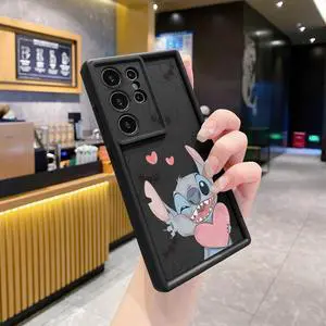 Case For Samsung S23 Ultra Couple Stitch Angel Full Protective Phone Case Anti Drop Cover