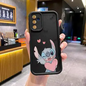 Case For Samsung A35 5G Couple Stitch Angel Full Protective Phone Case Anti Drop Cover
