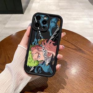 Case For iPhone 13 Pro Zoro Luffy Full Protective Phone Case Anti Drop Cover