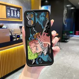 Case For OPPO A18 4G Zoro Luffy Full Protective Phone Case Anti Drop Cover