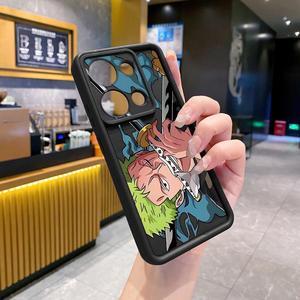Case For Redmi Note 13 Pro 4G Zoro Luffy Full Protective Phone Case Anti Drop Cover