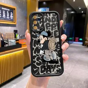 Case For Samsung A35 5G Couple Mickey Minnie Full Protective Phone Case Anti Drop Cover