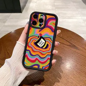 Case For iPhone 12 Pro Max Liquid Coffee Full Protective Phone Case Anti Drop Cover