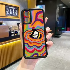 Case For OPPO A18 4G Liquid Coffee Full Protective Phone Case Anti Drop Cover