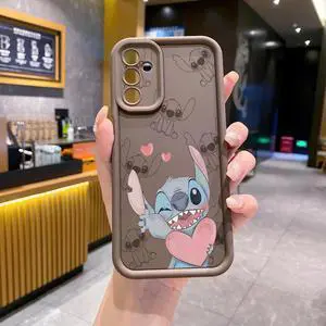 Case For Samsung A35 5G Couple Stitch Angel Full Protective Phone Case Anti Drop Cover