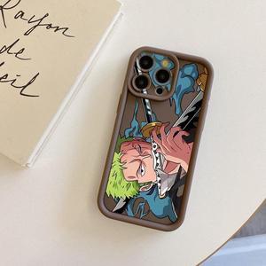 Case For iPhone 14 Pro Zoro Luffy Full Protective Phone Case Anti Drop Cover