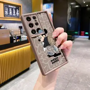 Case For Samsung S22 Ultra Couple Mickey Minnie Full Protective Phone Case Anti Drop Cover