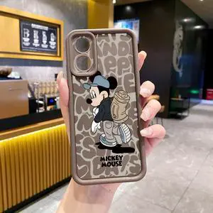 Case For OPPO A60 4G Couple Mickey Minnie Full Protective Phone Case Anti Drop Cover