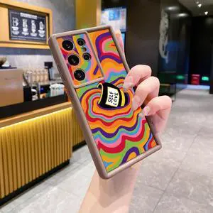 Case For Samsung S22 Ultra Liquid Coffe Full Protective Phone Case Anti Drop Cover