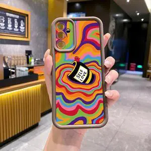 Case For Samsung A14 5G Liquid Coffe Full Protective Phone Case Anti Drop Cover