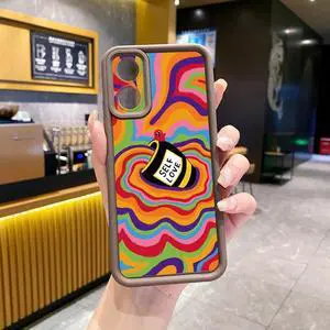 Case For OPPO A17 Liquid Coffe Full Protective Phone Case Anti Drop Cover