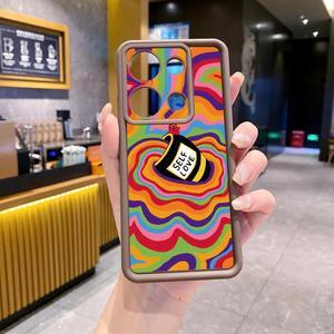 Case For Redmi Note 13 Pro 5G Liquid Coffe Full Protective Phone Case Anti Drop Cover