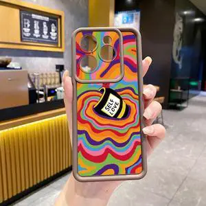 Case For Infinix Hot 40 Liquid Coffe Full Protective Phone Case Anti Drop Cover