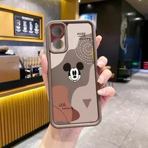Case For OPPO A17K Retro Mickey Full Protective Phone Case Anti Drop Cover