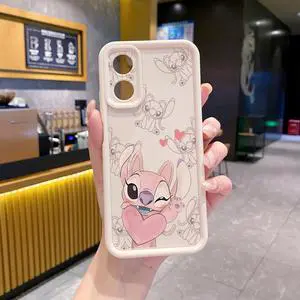 Case For OPPO A58 4G Couple Stitch Angel Full Protective Phone Case Anti Drop Cover