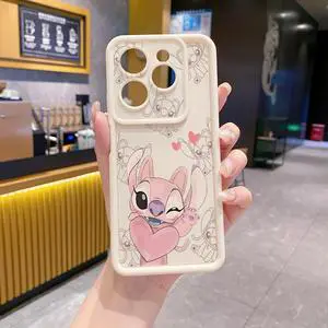 Case For Infinix Smart 8 Pro Couple Stitch Angel Full Protective Phone Case Anti Drop Cover