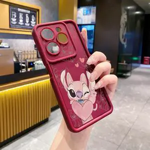 Case For Infinix Hot 40i Couple Stitch Angel Full Protective Phone Case Anti Drop Cover