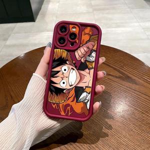 Case For iPhone 14 Pro Zoro Luffy Full Protective Phone Case Anti Drop Cover