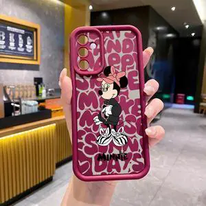 Case For Samsung A55 5G Couple Mickey Minnie Full Protective Phone Case Anti Drop Cover