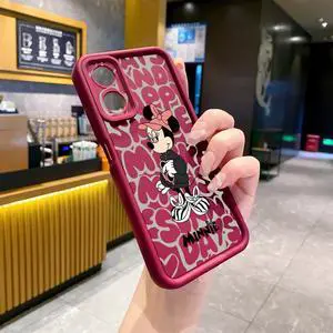 Case For OPPO A17K Couple Mickey Minnie Full Protective Phone Case Anti Drop Cover