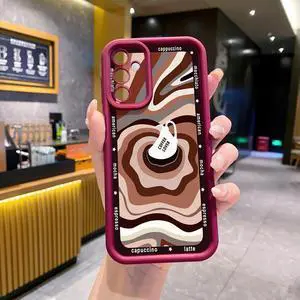 Case For Samsung A15 5G Liquid Coffe Full Protective Phone Case Anti Drop Cover