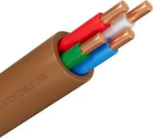 Syston Cable Technology 18/4 Thermostat Doorbell HAVC Heating Control Cable, 100% Solid Copper CL3R/FT4/CMR Riser-Rated UL/ETL Listed, UV Resistant RoHS for Indoor/Outdoor Low Voltage Applications Use