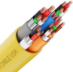 SYSTON CABLE TECHNOLOGY Access Control Composite Cable,Stranded Copper,OSDP & Wiegand Compatible,4 Sets of shielding