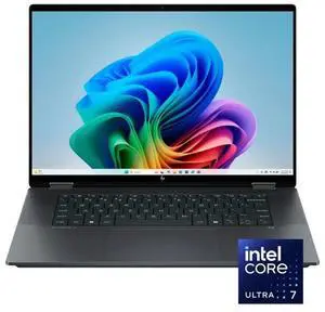 HP - OmniBook X Flip 2-in-1 - Copilot+ PC - 16" 2K Touch-Screen Laptop - Intel Core Ultra 7 - 16GB Memory - 1TB SSD - Eclipse Gray