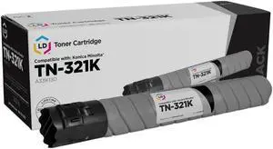 LD Products Compatible Toner Cartridge Replacement for Konica Minolta TN-321K A33K130 (Black)