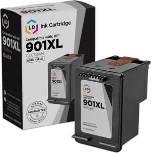 LD Products Remanufactured Ink Cartridge Replacement for HP 901XL CC654AN High Yield (Black)