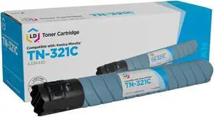 LD Products Compatible Toner Cartridge Replacement for Konica Minolta TN-321C A33K430 (Cyan)