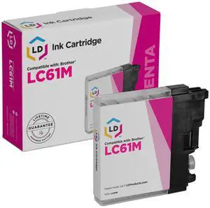 LD Products Compatible Ink Cartridge Replacement for Brother LC61M (Magenta)