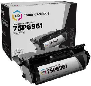LD Products Remanufactured Toner Cartridge Replacement for IBM 75P6961 High Yield (Single Black Cartridge)