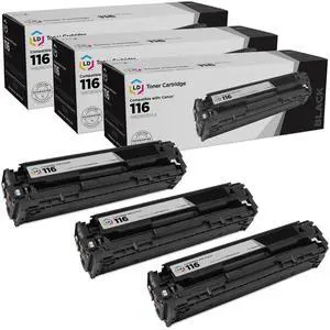 LD Products Remanufactured Toner Cartridge Replacement for Canon 116 1980B001AA (Black, 3-Pack) Compatible with ImageClass MF8050Cn MF8080Cw LBP Series 5050 LD Products Remanufactured Toner Cartridge Replacement for Canon 116 1980B001AA (Black, 3-Pack) Compatible with ImageClass MF8050Cn MF8080Cw LBP Series 5050
