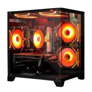 HZG Gaming Desktop Computer PC,AMD Ryzen 5 5600X,RX 6750GRE 32GB RAM and 1TB NVMe M.2 SSD, WiFi6E, ARGB Fan, Prebuilt Gaming PC Tower AMD Ryzen 5 5600X AMD Radeon RX 6750 GRE