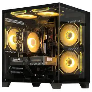 HZG Gaming Desktop Computer PC,Intel Core i5-13400F GeForce RTX 5060 8G 32GB RAM and 1TB NVMe M.2 SSD, WiFi6E, ARGB Fan, Prebuilt Gaming PC Tower