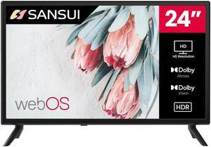 Sansui 24" TA Series HD Frameless Design webOS Hub Smart TV with Dolby Vision HDR Dolby Atmos