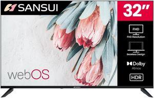 Sansui 32" VA Series Full HD Frameless Design Smart TV with Dolby Vision HDR, Dolby Atmos, WebOS