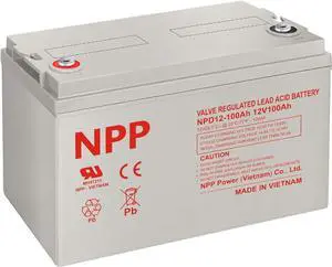 NPD 12V 100Ah Deep Cycle Battery with T16A Terminals, Group 31 12Volt 100Ah Rechargeable AGM SLA Battery for Most Home Appliances, RV, Camping, Cabin, Solar Energy, Marine and Off-Grid System