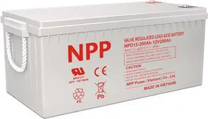 NPD 12V 200Ah Deep Cycle Battery with T16 Terminals, 12Volt 200Ah Rechargeable AGM SLA Battery for Most Home Appliances, RV, Camping, Cabin, Solar Energy,Marine and Off-Grid System