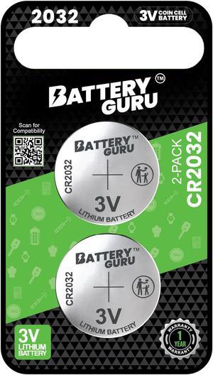 CR2032 3V Car Key Battery Pack of 2