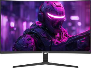 CRUA 27" 180Hz/200Hz Curved Gaming Monitor, FHD 1080P VA Screen 1500R Computer Monitors, 1ms(GTG) with FreeSync, Low Motion Blur, DisplayPort, HDMI, Support Wall Mount Install- Black