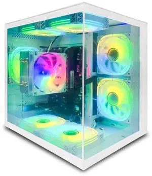 Suevery Gaming PC, AMD Ryzen 5 5600GT, Vega 7 Graphics, 16GB RAM, 512GB SSD, Wi-Fi 6, Windows 11 Home, Compact Desktop